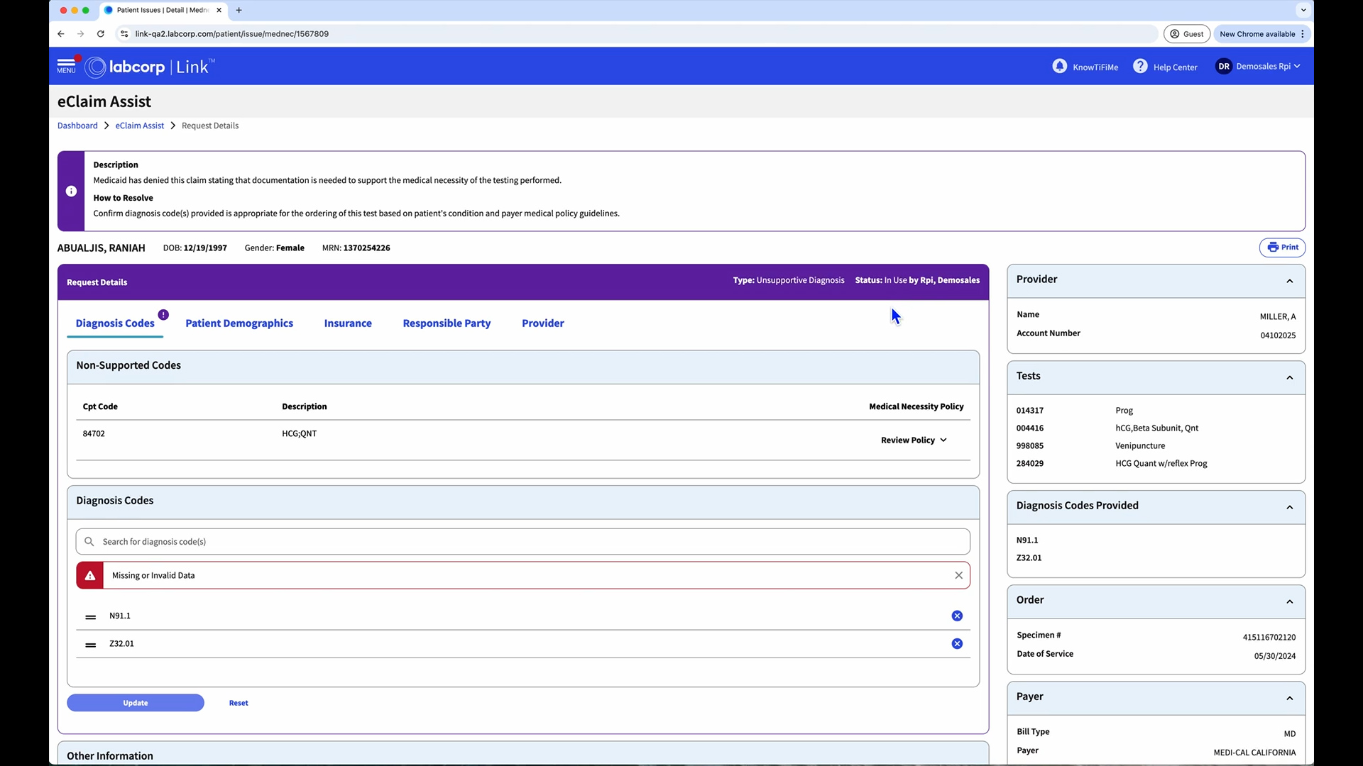 Resolve patient issues electronically, at the point of care